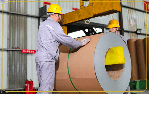 Secure Packaging of prepainted steel