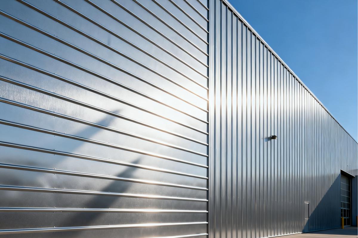 Galvalume Wall Panel under sun