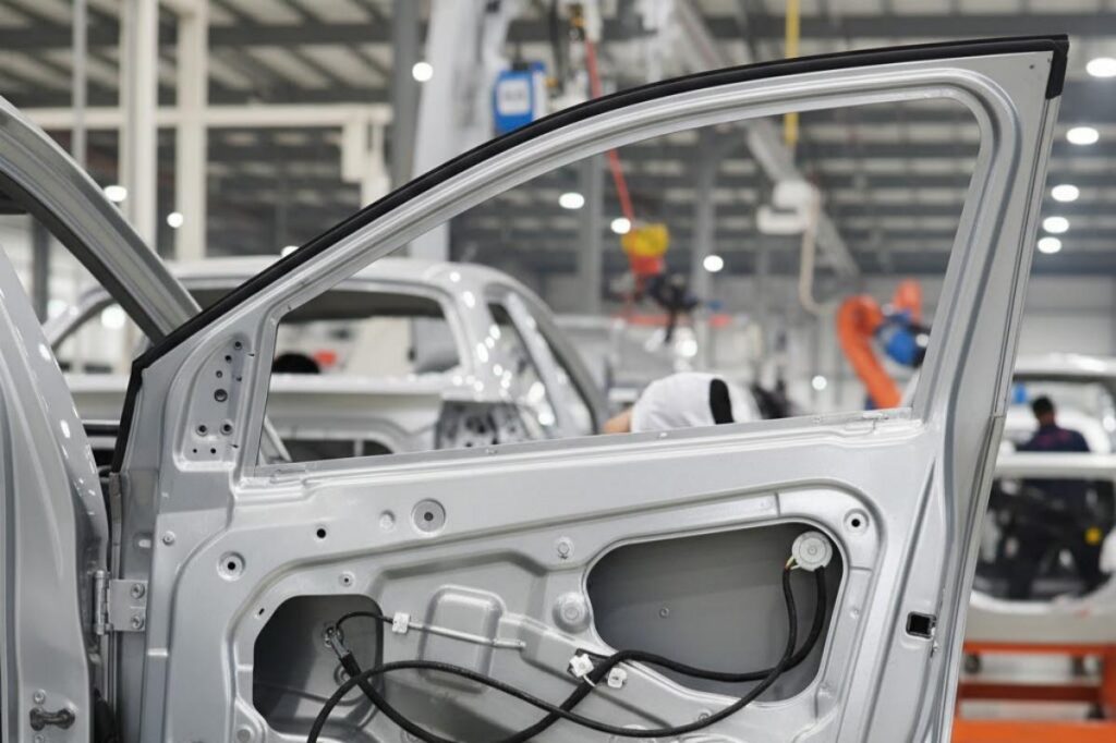 Electro galvanized steel used in car door