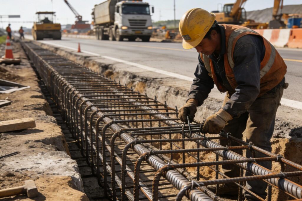 G90 Galvanized Steel reinforcing road