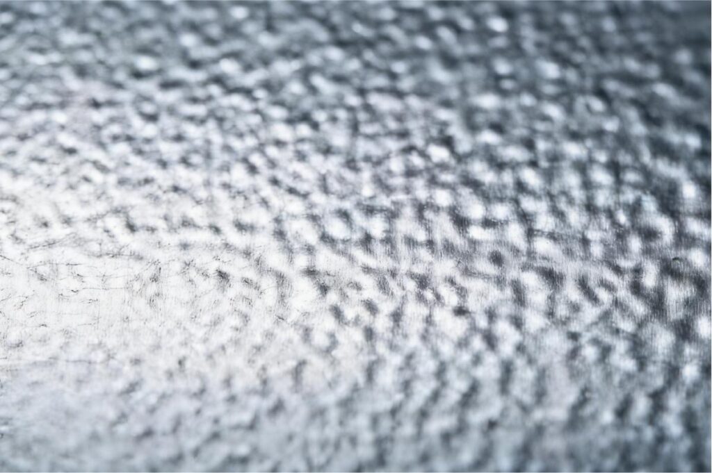 Orange Peel Texture in Steel Coatings