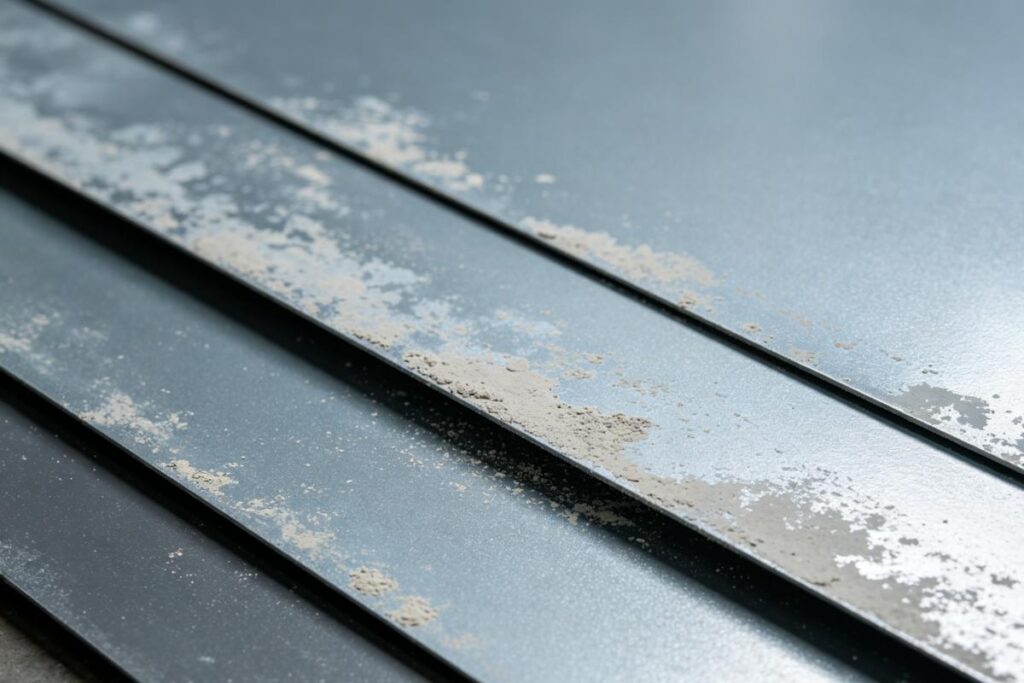Low-quality prepainted steel appearance