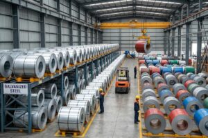 Store Galvanized and Prepainted Steel Coils