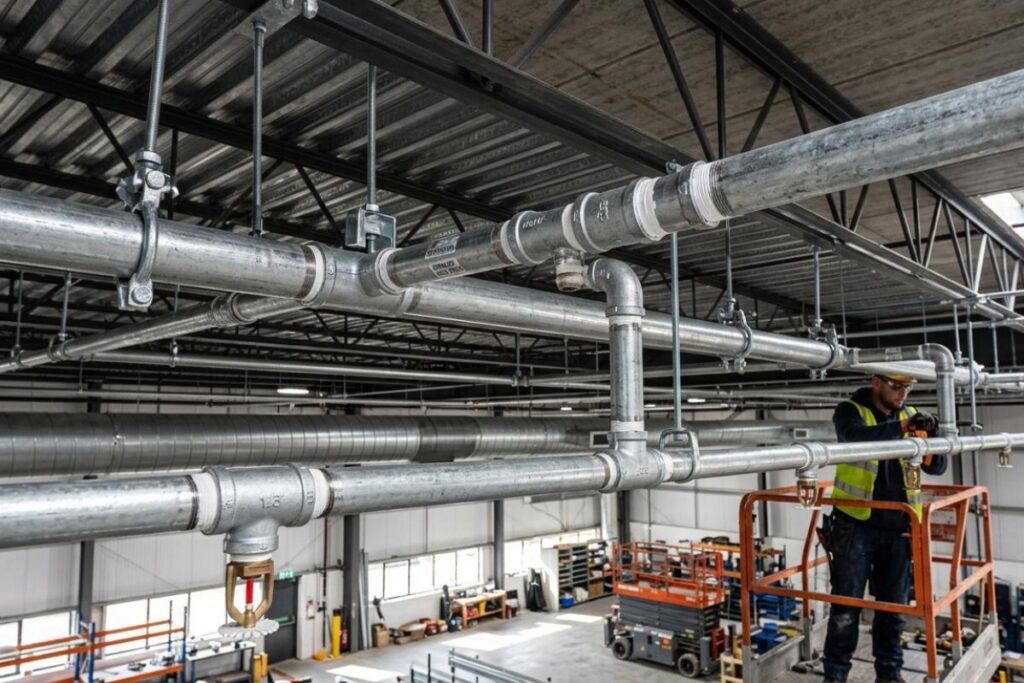 Galvanized steel pipes used for fire sprinkler lines of Zhaojian Steel