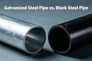 Galvanized steel pipe vs Black steel pipe