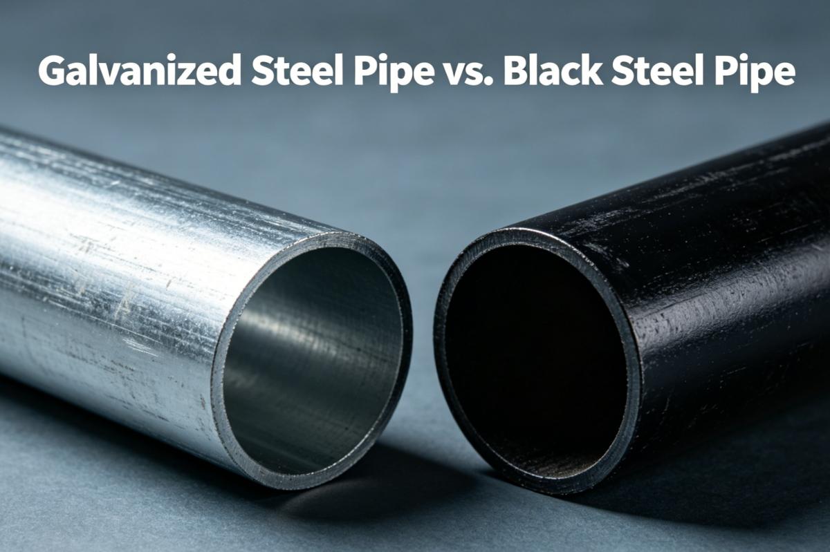Galvanized steel pipe vs Black steel pipe