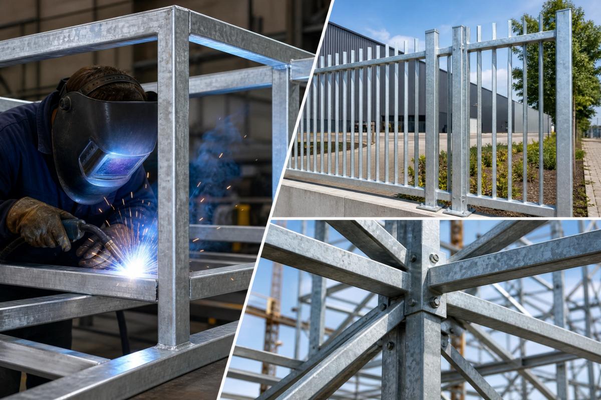 galvanized steel bars application